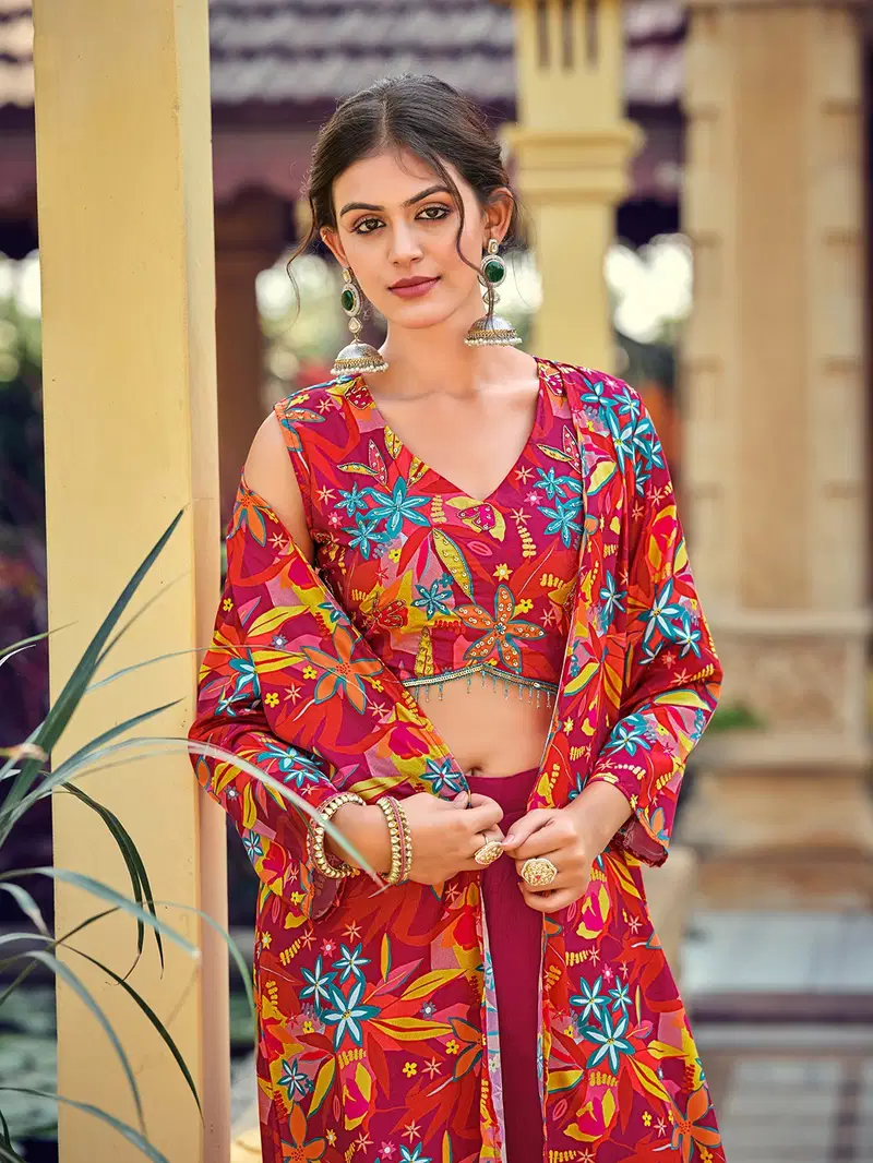 Falak Hit By Nsf Silk Indo Western Set Wholesalers In Delhi
